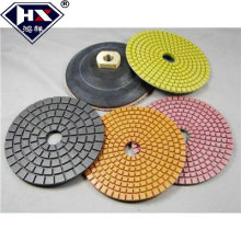 Almohadillas de pulido abrasivas húmedas y flexibles para pisos de diamante